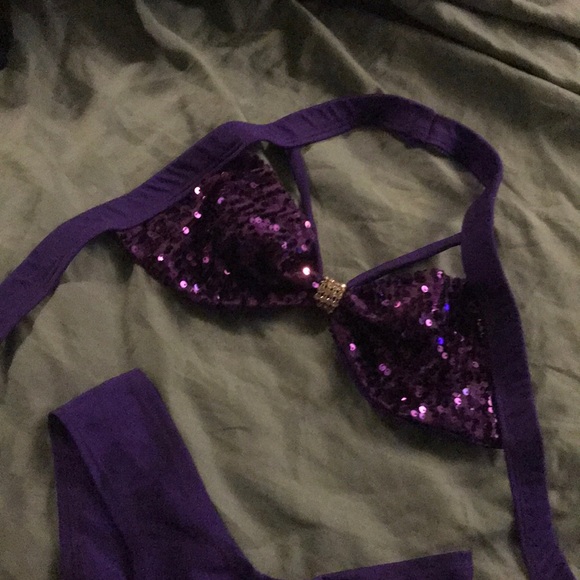 Scrunch butt sequin stripper / gogo dancer bikini - Picture 3 of 5